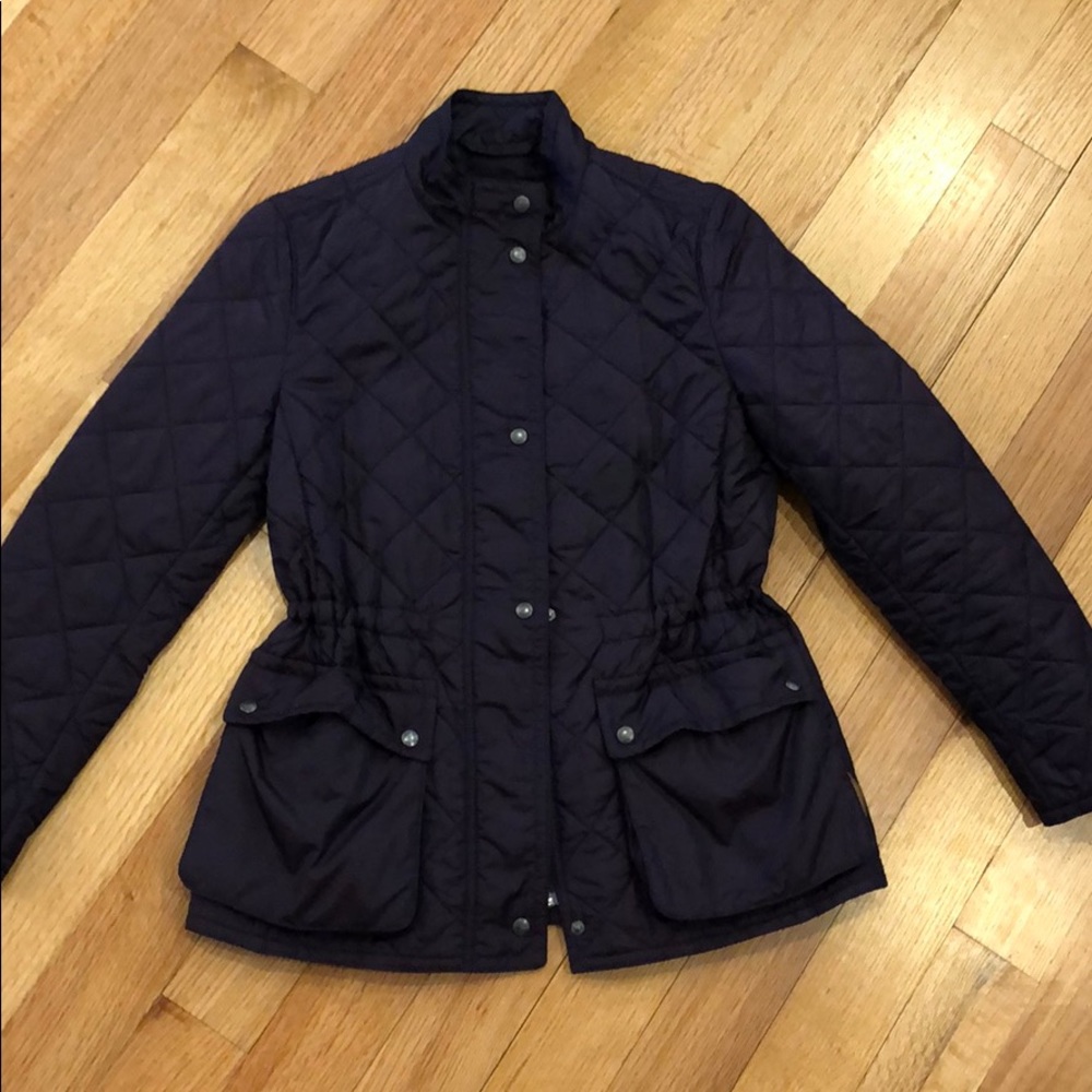 Coach Plum Purple Peplum Lightweight jacket(small)